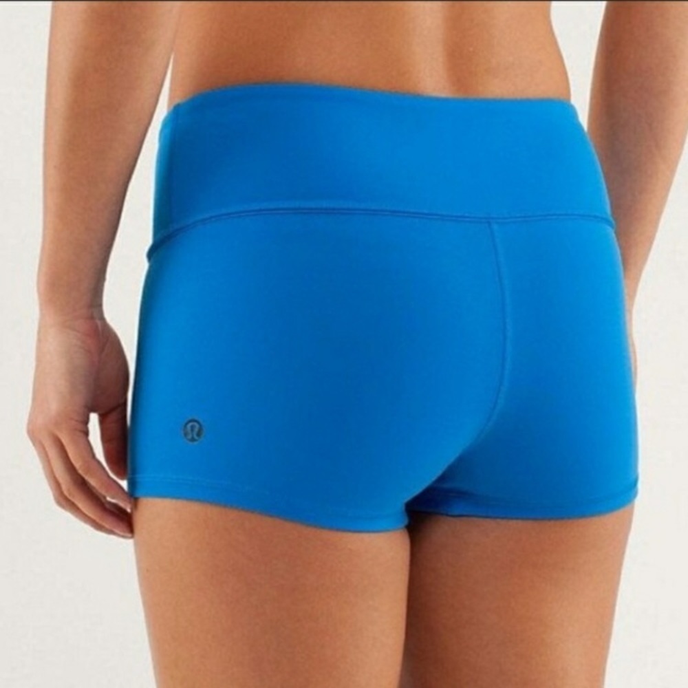 Lululemon Athletica Boogie Shorts Mini Blue 8